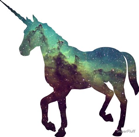 "Space Unicorn" Stickers by SuperFluff | Redbubble