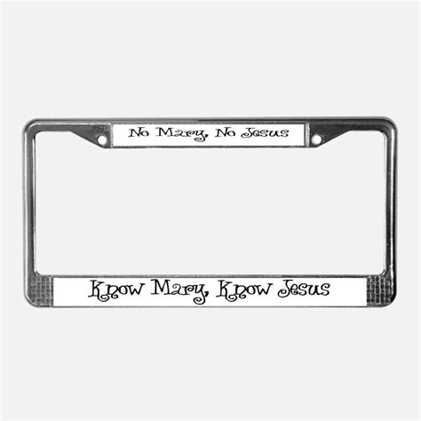 Diamond Plate Side Tool Box: Catholic License Plate Frames