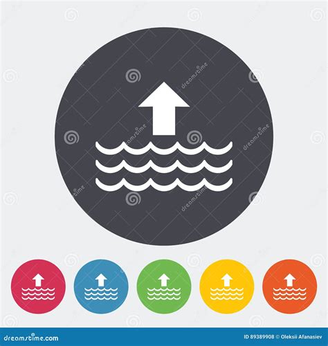 Edd single flat icon. stock vector. Illustration of climate - 89389908