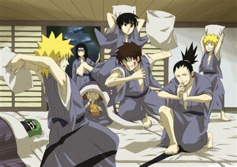 Naruto, Neji, Choji, Lee, Kiba, Shikamaru et Naruto'Clone | Naruto ...