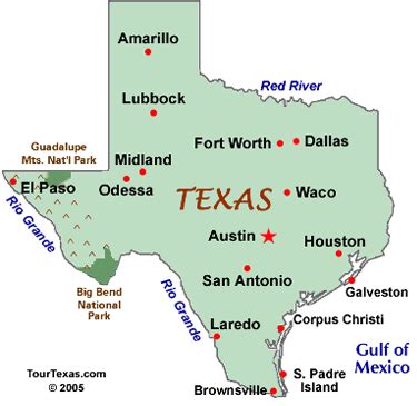 Major Cities Map Of Texas - Show Me The United States Of America Map