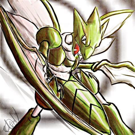 Scyther by Magickie on DeviantArt