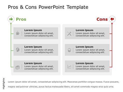 We offer a great collection of pros and cons Slide Templates including ...