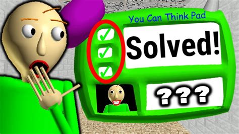 I Got The Impossible Question RIGHT! | Baldi's Basics - PlusModApk