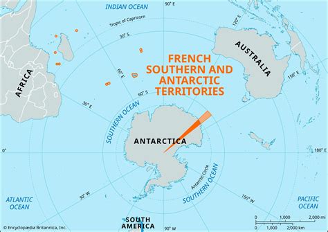 French Southern And Antarctic Lands Map