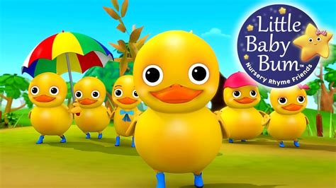 Six Little Ducks | Nursery Rhymes for Babies by LittleBabyBum - ABCs and 123s - YouTube