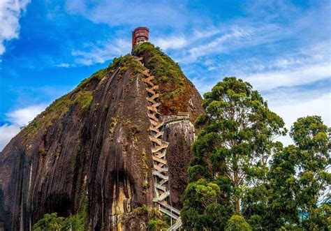 Staircase Up Solid Rock Cliff in Colombia - Lloyd's Blog