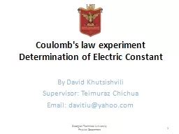 Coulomb's law experiment