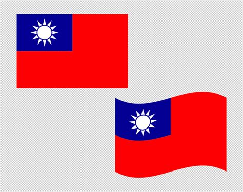 Taiwan Flag SVG Vector Clip Art Cut Files for Cricut | Etsy