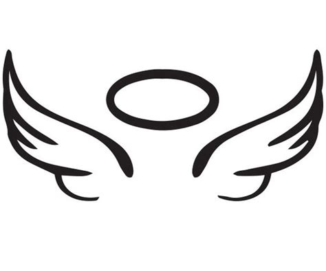 Items similar to Angel Wings and Halo Vinyl Car Decal RIP Memory ...