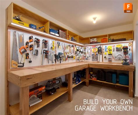 Sturdy Garage Workbench With Top Pegboard, Cabinet and Bottom Shelf : 16 Steps (with Pictures ...