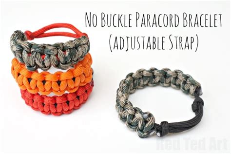 How to make Paracord Bracelets (with no Buckle and adjustable strap ...