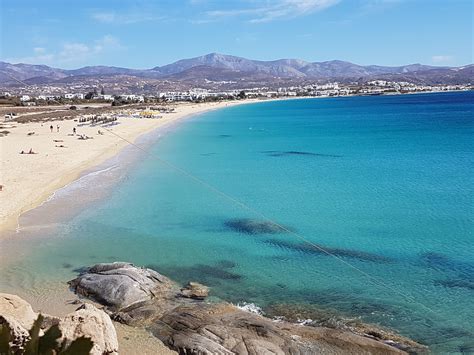 Agios Prokopios beach, one of the best in Greece, has the clearest blue water. Don't miss it ...