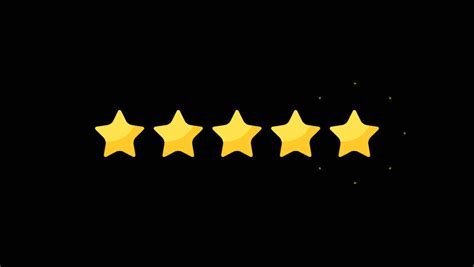 Set of Stars. Five Star Rating on Transparent… - Royalty Free Video