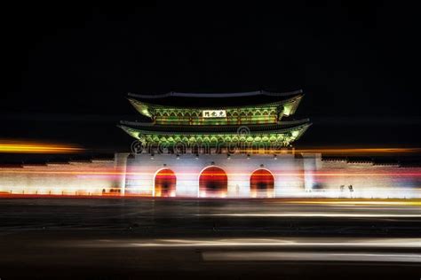 Gwanghwamun Gate stock photo. Image of famous, castle - 102249688