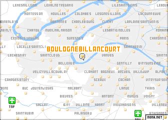 Boulogne-Billancourt (France) map - nona.net