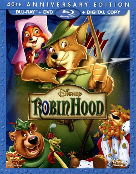 Robin Hood: 40th Anniversary Edition - Disney (Blu-ray + DVD + Digital ...