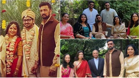 Vikrant Rona star Kichcha Sudeep attends cousin wedding with family members | ಕಿಚ್ಚ ಸುದೀಪ್ ...