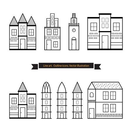 House Vector Outline at Vectorified.com | Collection of House Vector ...