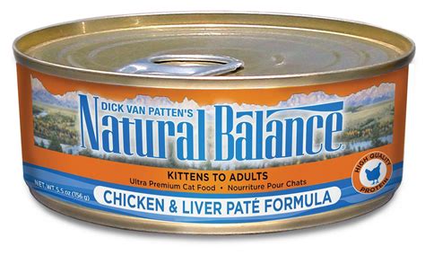 Natural Balance Ultra Premium Chicken & Liver Pate Canned Cat Formula 5 ...