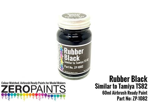 Rubber Black Paint (Similar to TS82) 60ml | ZP-1082 | Zero Paints