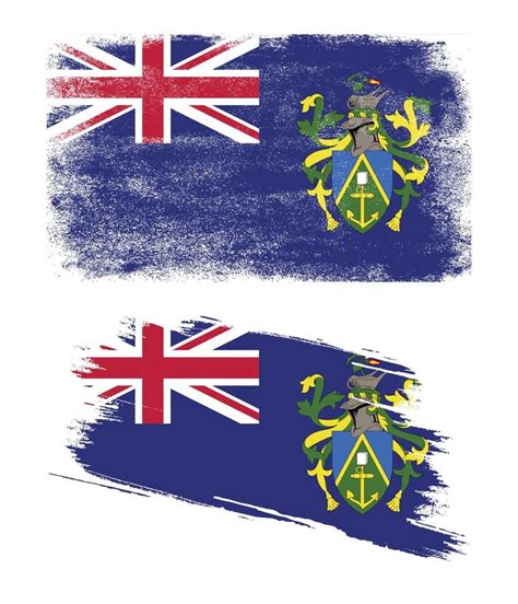 pitcairn islands flag with grunge texture 7421200 Vector Art at Vecteezy