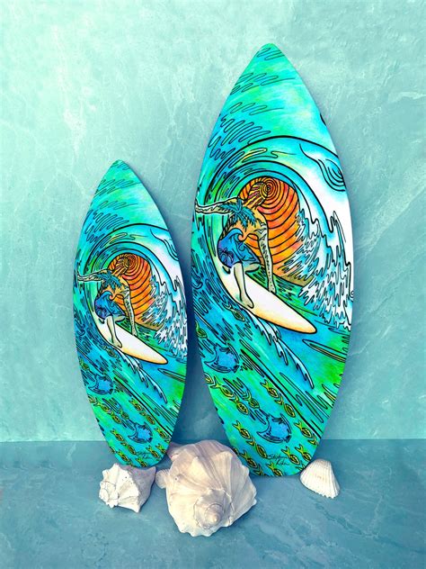 Sunset Surfer Surfboard Wall Art – Stephanie Kiker Designs