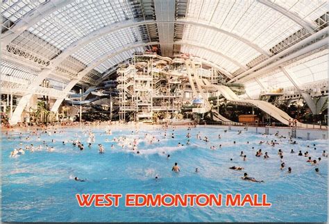 West Edmonton Mall Alberta AB World Waterpark West Ed Pool c1995 ...