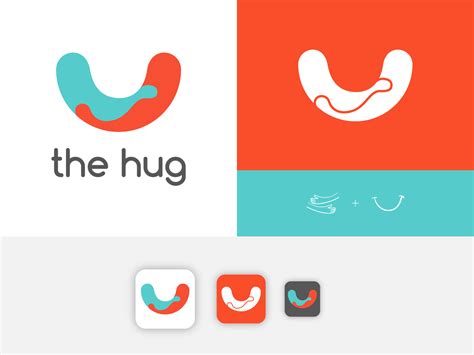 The Hug Logo by Ana Bunina on Dribbble