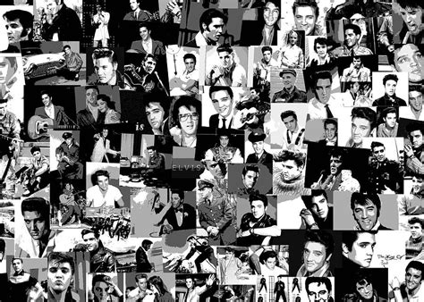 Elvis presley collage 2 Mixed Media by Chris Smith - Pixels