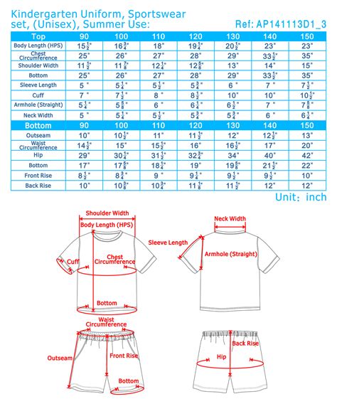 kindergarten uniforms size, kids' school uniforms size chart, kindergarten uniforms size chart ...