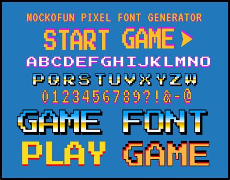 [FREE] Pixel Font Generator - MockoFUN