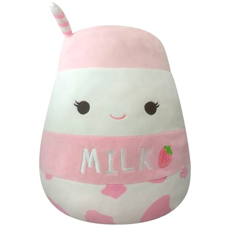 Buy Squishmallows 14-Inch Strawberry Milk with Straw Plush - Add Amelie ...