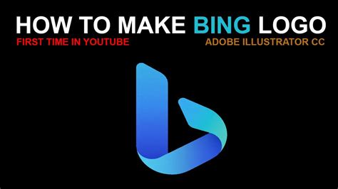 HOW TO MAKE BING LOGO IN ADOBE ILLUSTRATOR CC || STEP BY STEP || IT ...