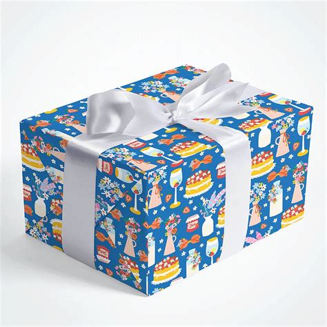 Paper Birthday Gift Box Wrap Paper & Party Supplies etna.com.pe