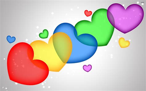 Colorful Hearts Wallpapers - Wallpaper Cave