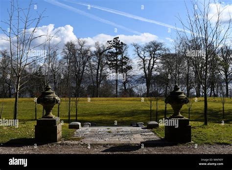 Landscaped gardens of Mount Stuart House near Rothesay on Bute Stock ...