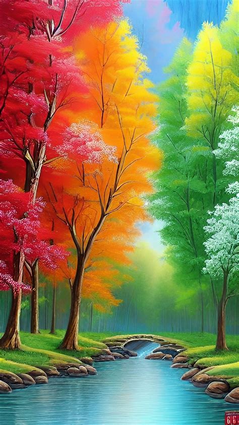 Colorful nature colorful forest relaxing wallpaper | Beautiful nature ...