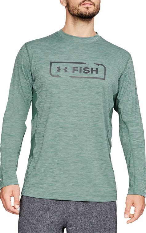 Under Armour Men's Fish Hunter Icon Long Sleeve Shirt, Green | Long ...