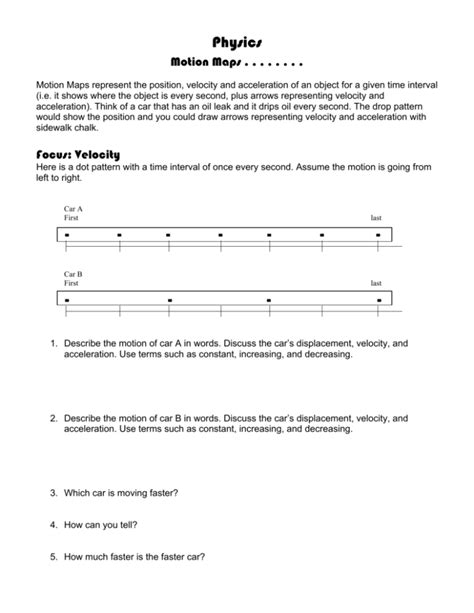 Motion Maps Packet