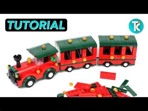 LEGO Christmas Train (Tutorial) | Lego christmas train, Lego christmas ...