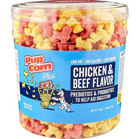 Pupcorn Plus Chicken and Beef Flavor with Prebiotics #DogSnacks ...