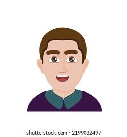 Emoji Men Emojistyle Face Vector Illustration Stock Vector (Royalty ...