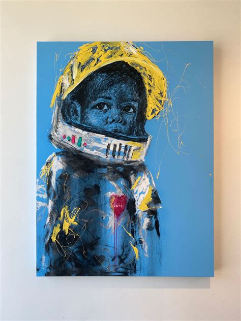 "Mom, Can Astronauts be black?" Painting Series By Micah Johnson | Art ...