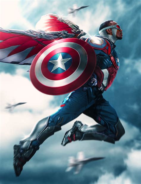 Sam Wilson Captain America by ehnony on DeviantArt