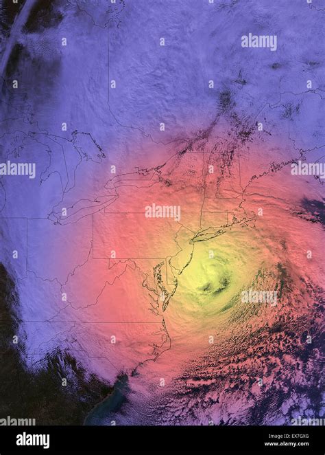 Hurricane sandy satellite image weather hi-res stock photography and ...