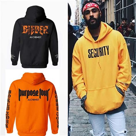 justin bieber hoodie alchemist men fleece sweatshirt 2017 purpose tour ...