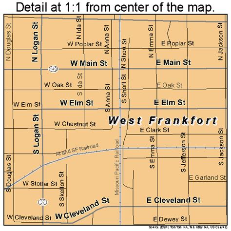 West Frankfort Illinois Street Map 1780333