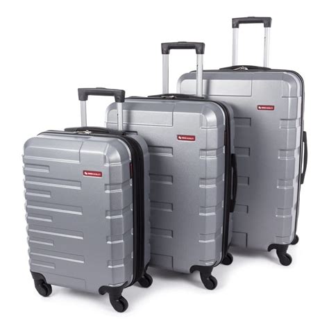 Swiss Mobility - Swiss Mobility Quad Hard Sided 3 Piece Luggage Set - Walmart.com - Walmart.com