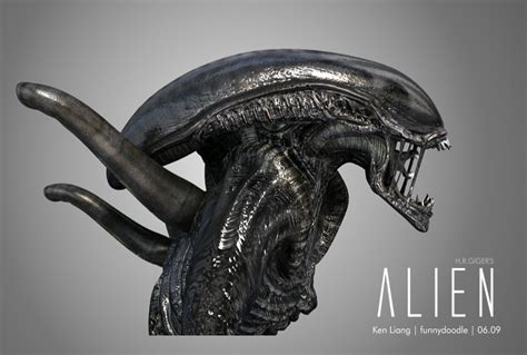 H.R.GIGER's Alien by funnydoodle on DeviantArt